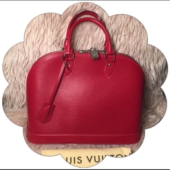 Louis Vuitton Handbags - SOLD Authentic Louis Vuitton Epi Alma MM Red